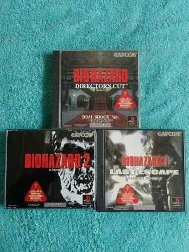 Juegos Ps1 Resident Evil Biohazard 1, 2 Y 3 Originales