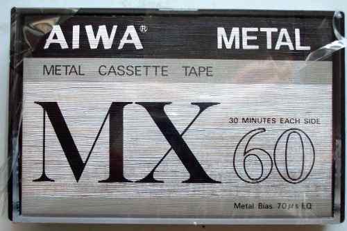 Cassette Aiwa Mx 60 De Metal Virgen Japon Cerrado
