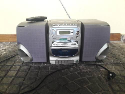 Equipo De Audio Philips Az2425 Cd Casette Radio