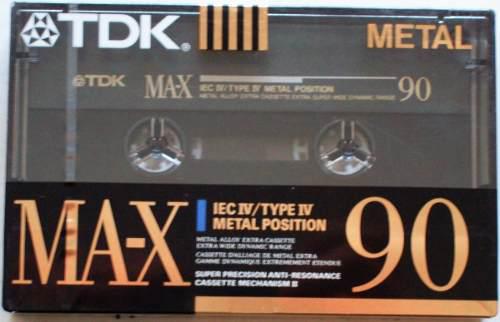 Tdk Ma-x 90 Cassette De Metal Virgen Japon Type Iv Cerrado