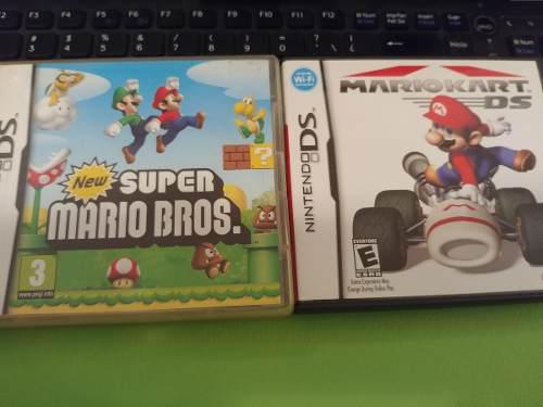 Lote Super Mario Bros Y Mario Kart Nintendo Ds