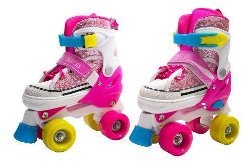 Patines Rollers 2en1 Con Zapatilla Brillo Tipo Soy Luna