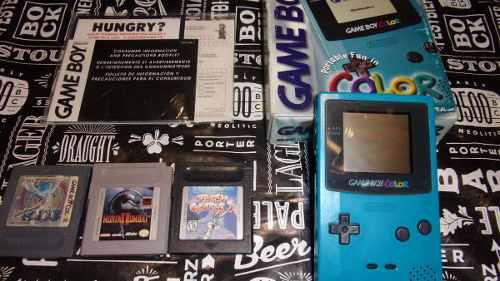 Gameboy Color Completa + Juegos + Manuales