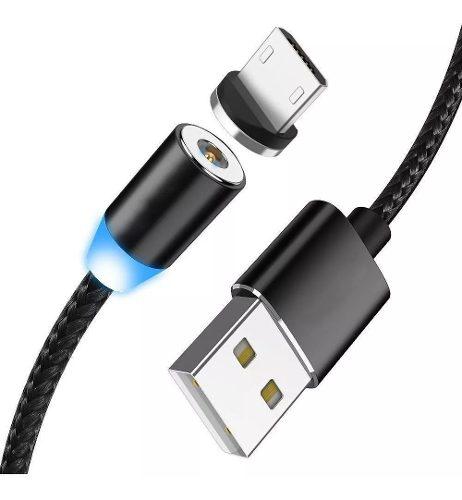 Cable Magnetico Iman Cargador Micro Usb Mallado Videcom