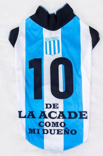 Camiseta Racing Club De Avellaneda Para Perro Talle 0