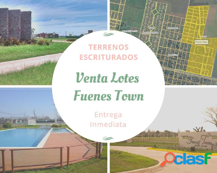 VENDO TERRENO EN FUNES TOWN - ESCRITURADO - ENTREGA