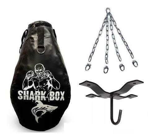 Kit Boxeo,mma! Bolsa Gota/pera 70cm+c/relleno+cadena+soporte