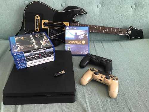Play Station Ps4 Slim 1 Tb - Combo