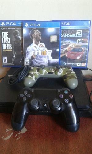 Ps4 Slim 1tb + 2 Joysticks + 3 Juegos, Permuto Por Pc Gamer!