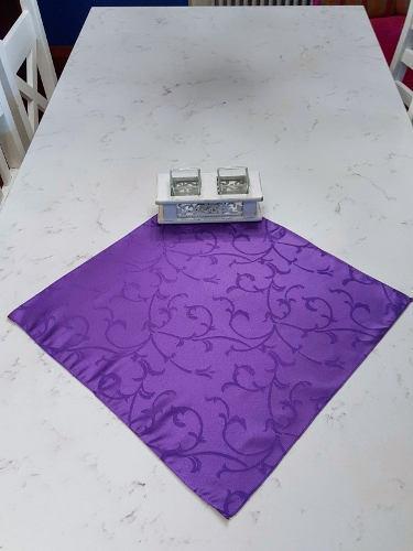 Carpeta Individual Mantel Violeta Jacquard 55x55cm