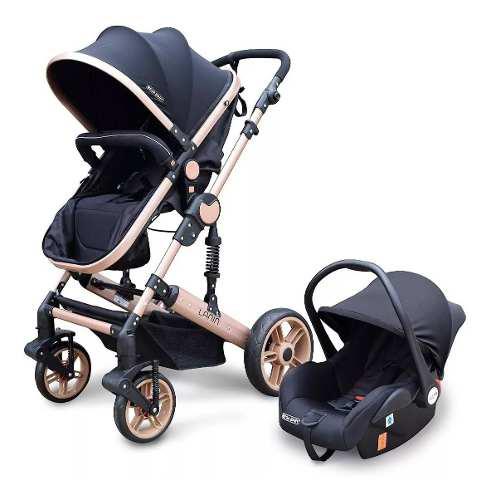 Coche Mega Baby Bebe Convertible 3 En 1 Con Huevito Lanin