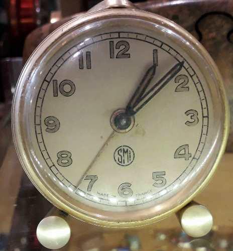 Antiguo Reloj Despertador Smi France Reloj Funciona No Soner