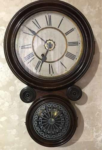 Reloj De Madera Antiguo