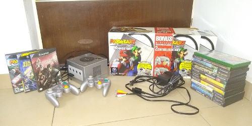 Consola Nintendo Gamecube Platinum Mario Kart Memo Dol-014