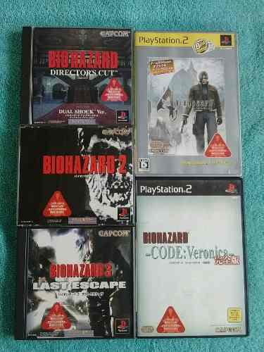Juegos Ps1 Ps2 Coleccion Resident Evil Biohazard 1 2 3 4 Cv