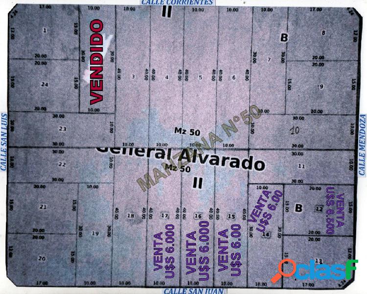 VENTA LOTES EN OTAMENDI (MANZANA 50)