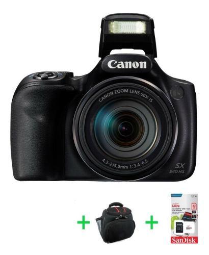 Canon Sx540 Hs 20mp Full Hd 50x Wi-fi + Memoria 32gb + Bolso