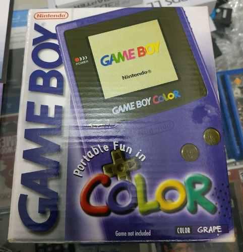 Gameboy Color Grape, Impecable En Caja Completa, Descuen2000