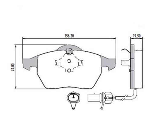 Pastilla De Freno Delantera Fras-le Audi A4 Sedan