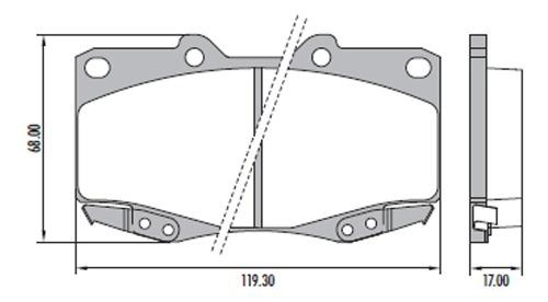 Pastilla De Freno Delantera Fras-le Toyota Hilux S/c 4x4