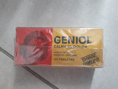 Antiguo Remedio Geniol Envase Familiar 100 Tabletas