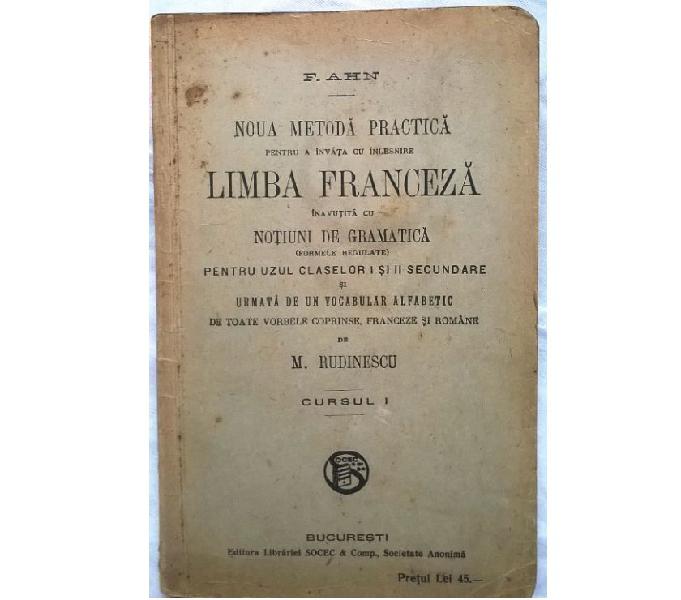 Libro de estudio del francés en rumano Limba Franceză F