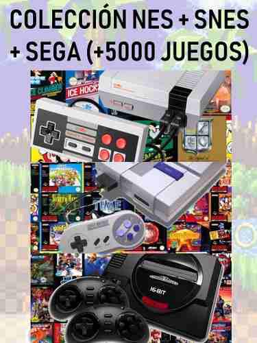 Colección Nes + Snes + Sega (+5000 Juegos) Pc Digital