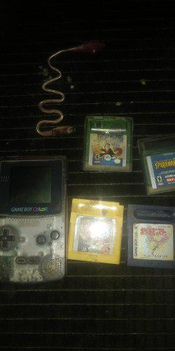 Game Boy Color + 2 Juegos Pokemon +2(sm Y Hp)