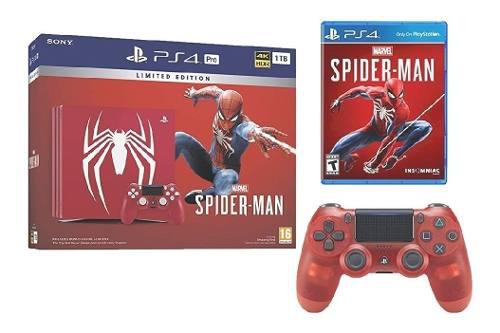 Ps4 Pro Spiderman Consola Play4 Station 4k 1 Tera 1tb Nueva