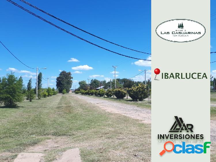 Ibarlucea -Barrio Las Casuarinas lotes de 456 m2 - terreno