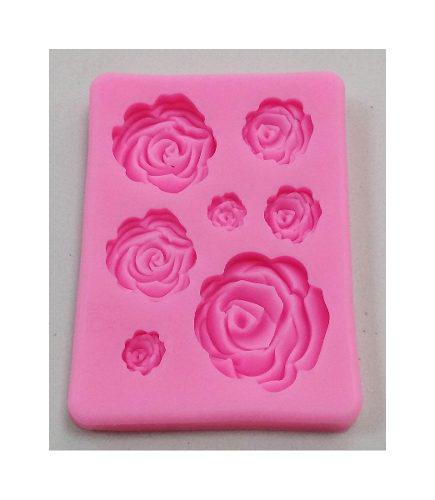 Molde Silicona 7 Flores Reposteria Fondant Belgrano