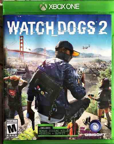 Watch Dogs 2 Fisico Usado Impecable Xbox One Juego