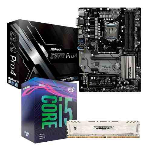 Combo Actualización Intel I5 9400f Asrock Z370 Pro4 8gb