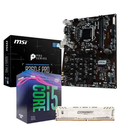 Combo Actualización Intel I5 9400f Msi B360 F Pro 8gb