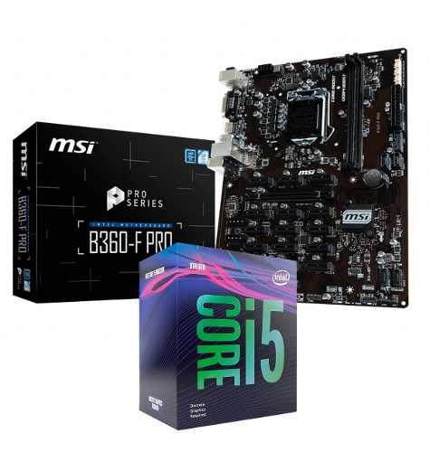Combo Actualización Intel I5 9400f Msi B360 F Pro Logg