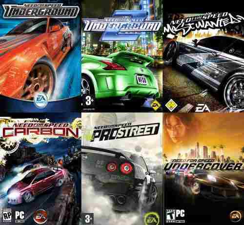Need For Speed (6 Juegos) Combo Pc Digital Entrega Inmediata