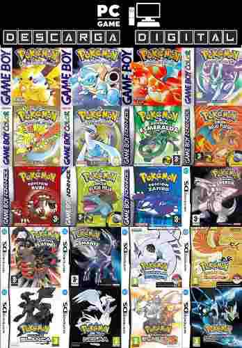 Pokemon Colección 20 Juegos Pc Digital Entrega Inmediata