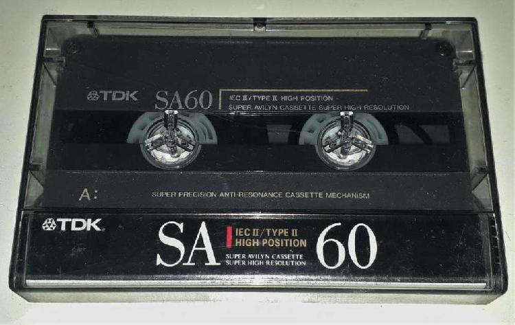 Cassette Tdk SA 60 Iec II Type II High Position Un Solo Uso