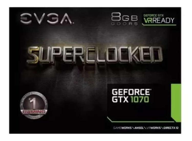 EVGA Geforce GTX 1070sc Black Edition Full Box 8gb