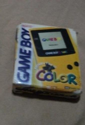 Game Boy Color Amarillo Con Caja Y Manual!!!