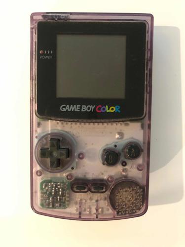 Game Boy Color Transparente Con 2 Juegos