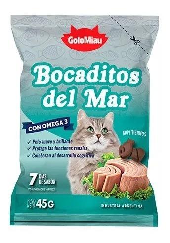 Golomiau Bocaditos Del Mar 12 Unid X 45 Gr Mascota Food