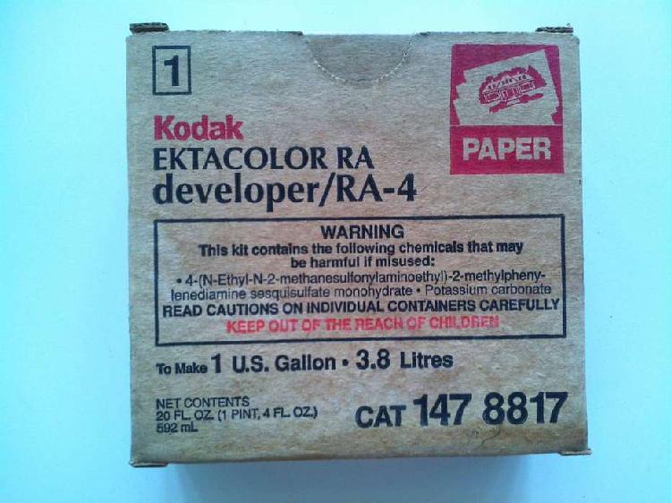 Kodak Ektacolor Ra Developer Ra-4 Cat 147 3.8 Litres