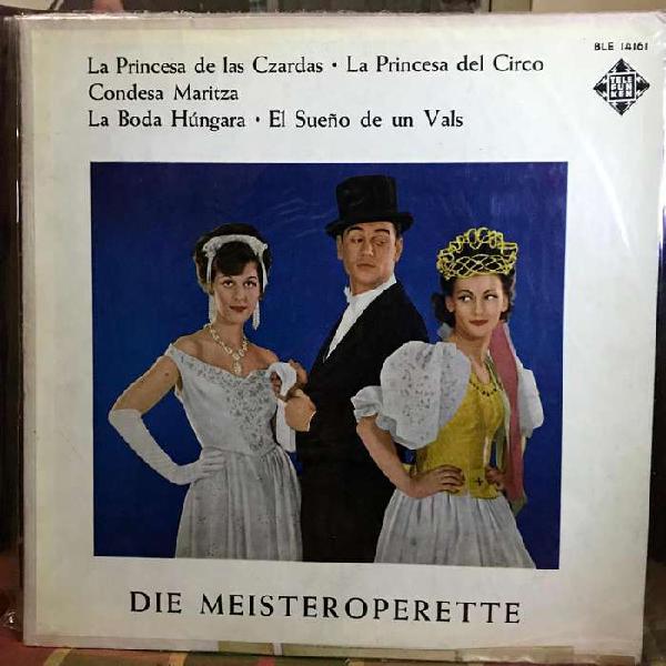LP de intérpretes varios Cinco perlas de operetas año 1963