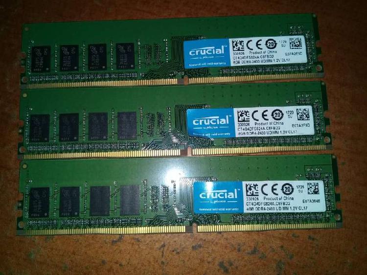 MEMORIA RAM 4GB DDR4-2400 CRUCIAL UDIMM ct4g4dfs824a.c8fbd2