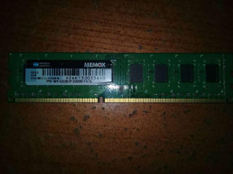 MEMORIA RAM DDR3 4GB 1333MHZ MEMOX