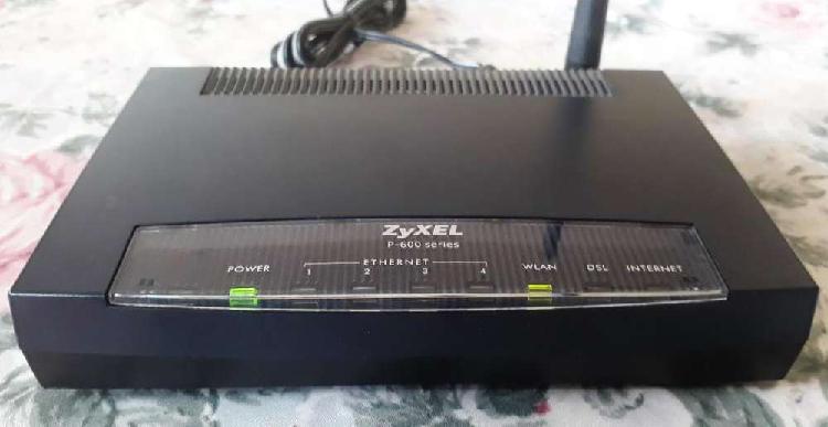 Modem Router Adsl Zyxel P 600 Series Funcionando