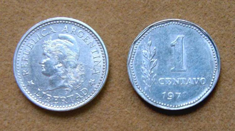 Moneda de 1 centavo Cuño Defectuoso Argentina 197(2)