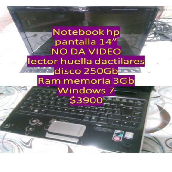 Notebook hp 1413la (no da video)