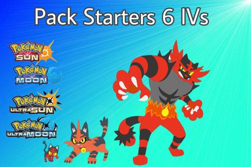 Pack Shiny Starters Pokemon Sol/luna/ultrasol/ultraluna